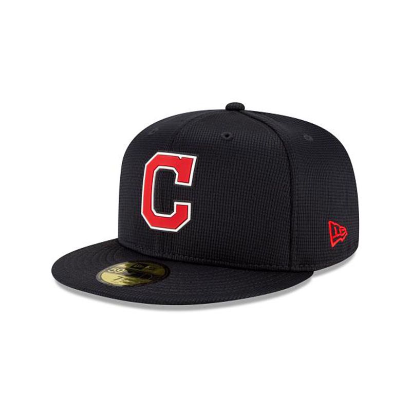 MLB Cleveland Indians Clubhouse Collection 59Fifty Fitted (YTI0137) - Blue New Era Caps